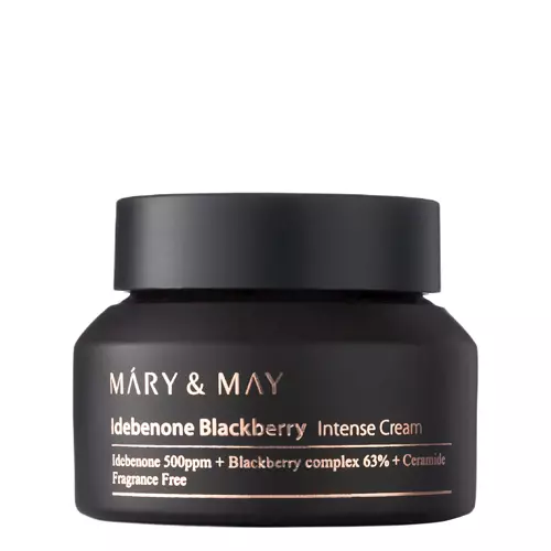 Mary&May - Інтенсивний крем з ідебеноном - Idebenone Blackberry Intense Cream - 70g