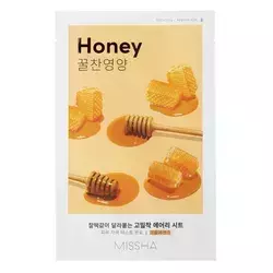 Missha - Airy Fit Sheet Mask - Honey - Регенерувальна тканинна маска для обличчя з медом - 19g