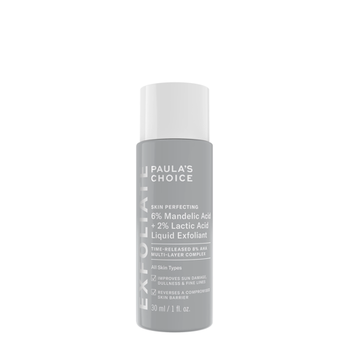 Paula's Choice - 6% Mandelic Acid + 2% Lactic Acid Liquid Exfoliant - Ексфоліант для обличчя з AHA-кислотами - 30ml