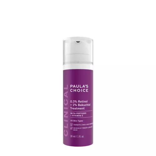 Paula's Choice - Clinical - 0.3% Retinol + 2% Bakuchiol Treatment - Бальзам для обличчя з ретинолом і бакучіолом - 30ml