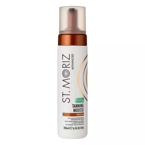 St. Moriz - Мус для автозасмаги - Середній - Advanced - Colour Correct Tanning Mousse - Medium - 200ml