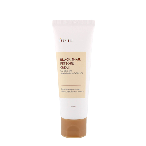 iUNIK - Black Snail Restore Cream - Відновлювальний крем із муцином чорного равлика - 60ml