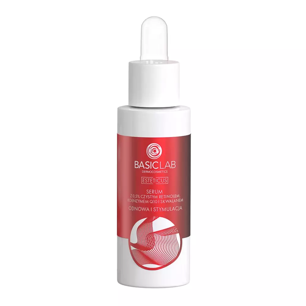 Basiclab - Dermocosmetics Esteticus Serum - Сироватка з чистим ретинолом 0,5%, коензимом Q10 і скваланом - 30ml