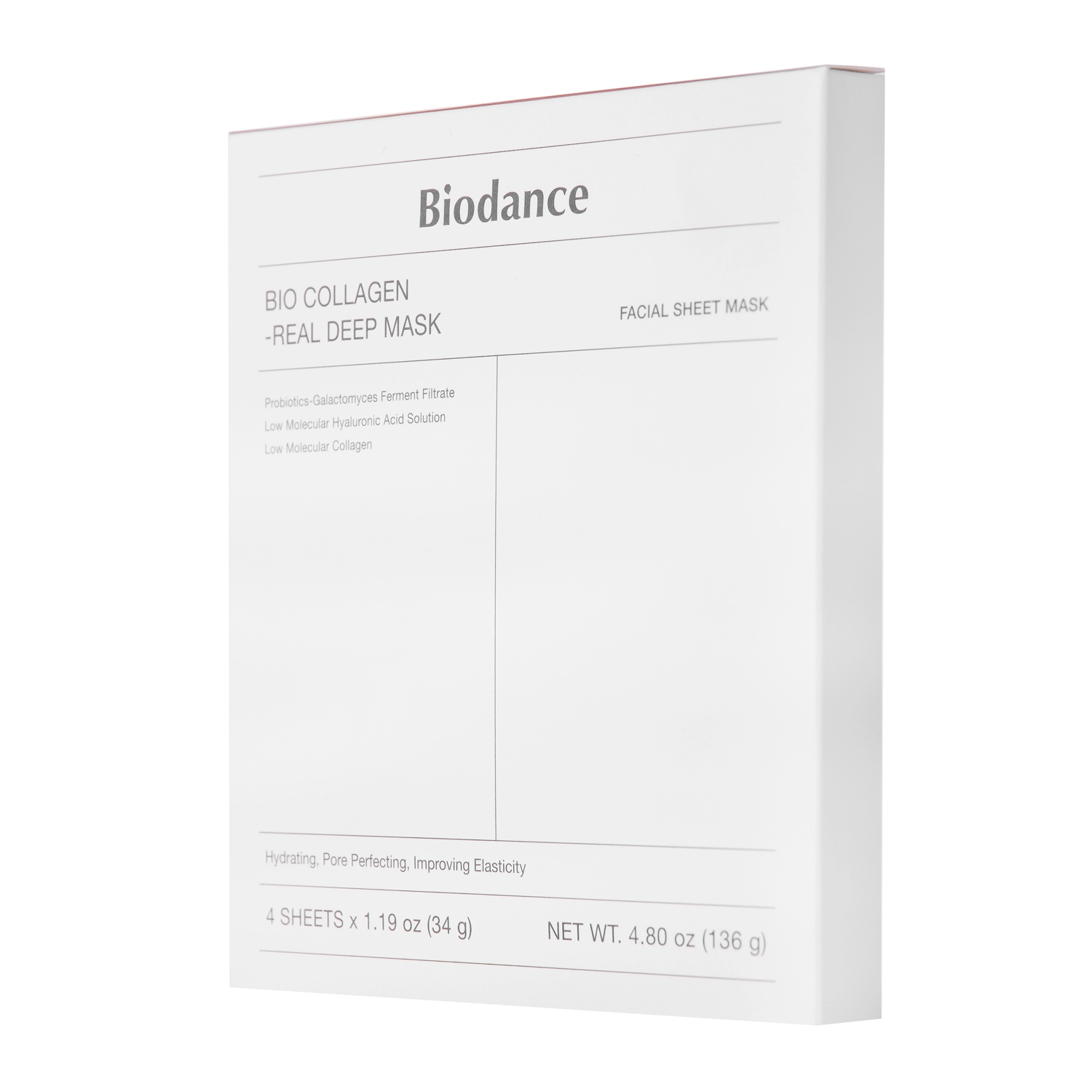 Biodance - Bio-Collagen Real Deep Mask Set - Набір зміцнювальних колагеноваих масок для обличчя - 4x34g