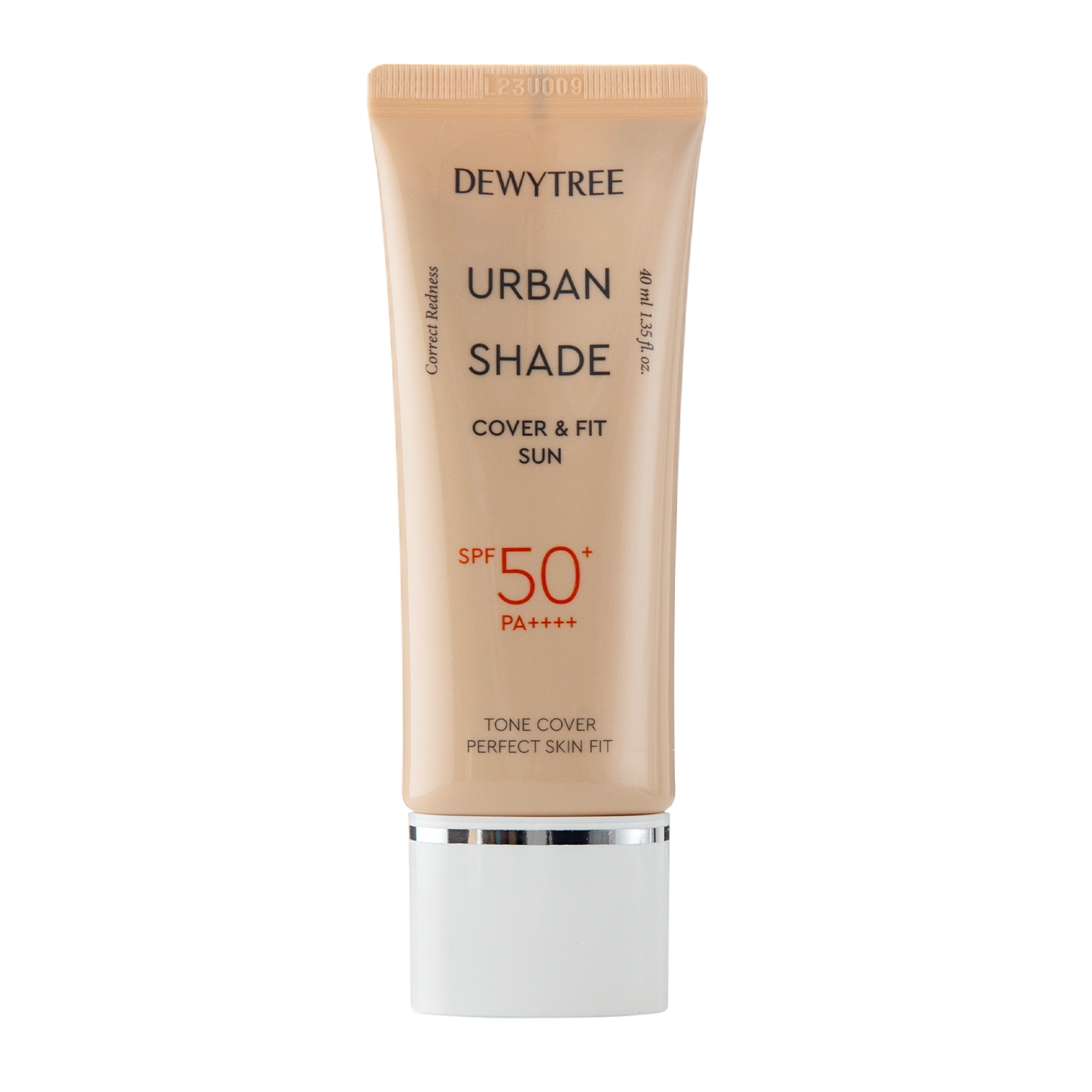 Dewytree - Urban Shade Cover And Fit Sun SPF50+/PA++++ - Тонуючий сонцезахисний крем для обличчя - 40ml