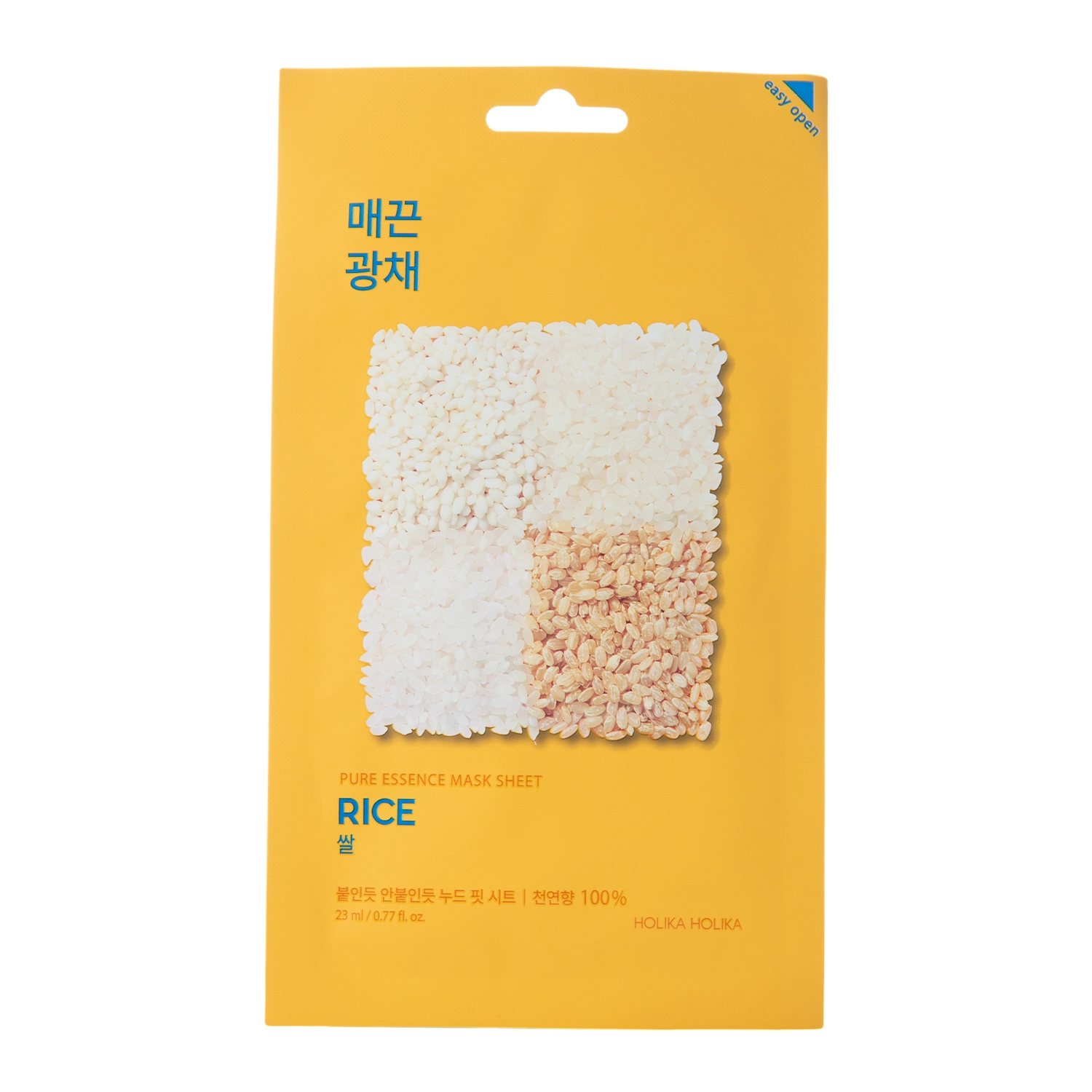 Holika Holika - Pure Essence Mask Sheet - Rice - Тканинна маска з екстрактом рису - 23ml