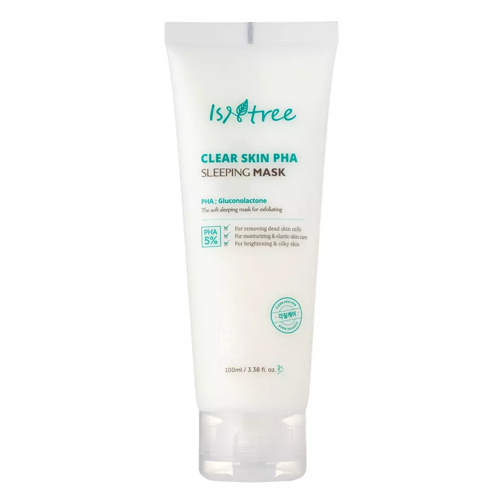 Isntree - Відновлювальна нічна маска з PHA-кислотою - Clear Skin PHA Sleeping Mask - 100ml