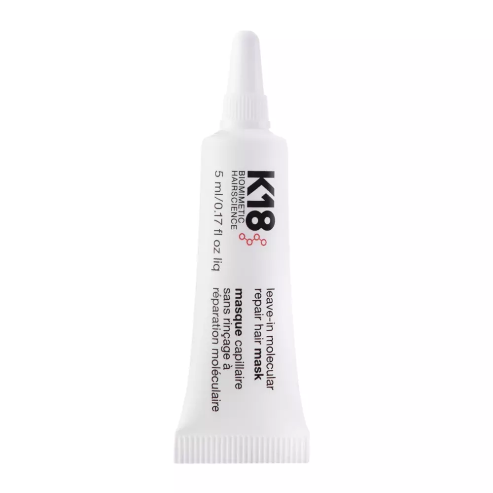 K18 - Leave-in Molecular Repair Hair Mask - Відновлювальна незмивна маска для волосся - 5ml