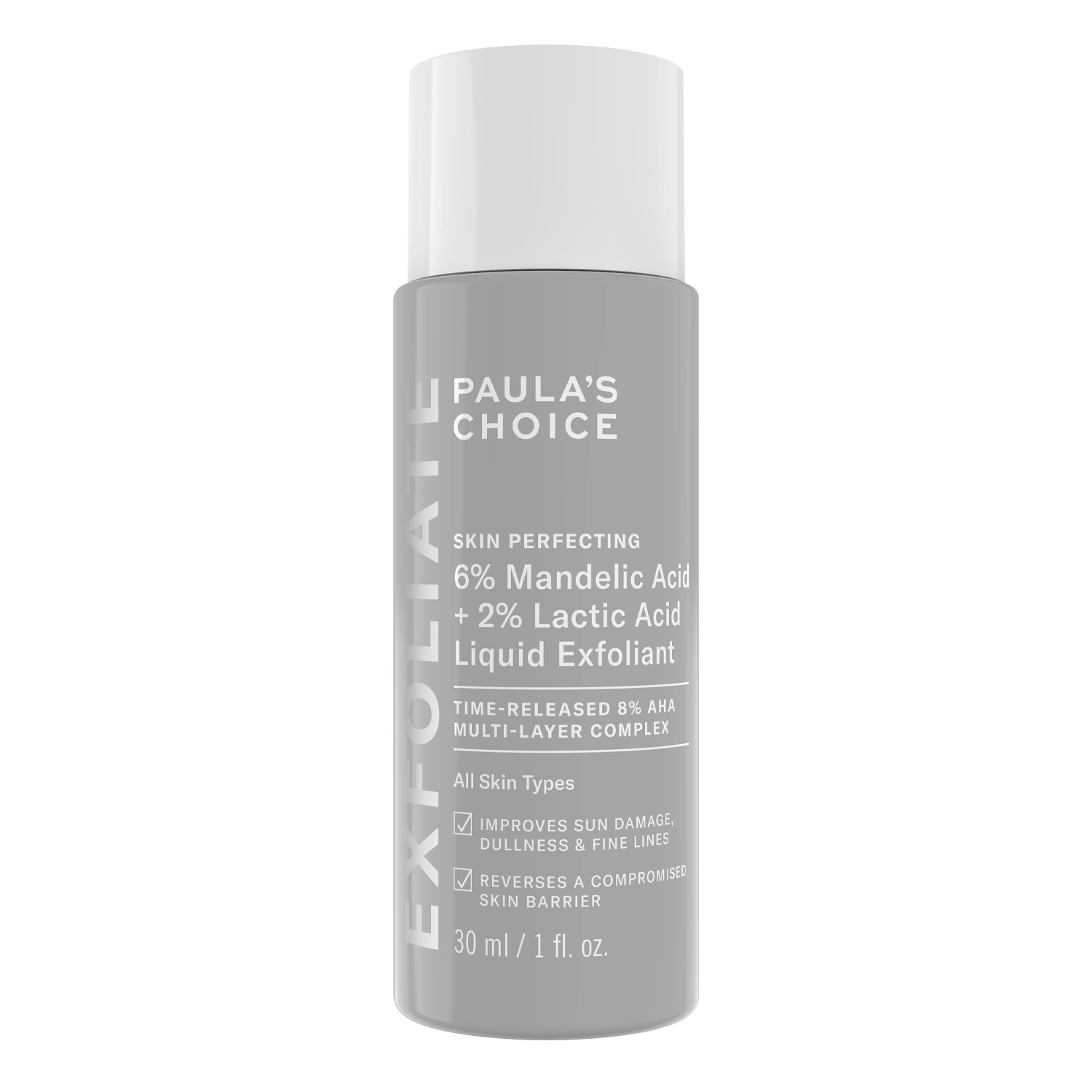 Paula's Choice - 6% Mandelic Acid + 2% Lactic Acid Liquid Exfoliant - Ексфоліант для обличчя з AHA-кислотами - 30ml