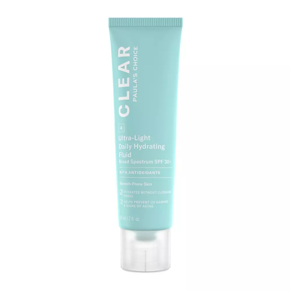 Paula's Choice - Clear - Ultra-Light Daily Hydrating Fluid SPF30+ - Зволожувальний сонцезахисний флюїд - 60ml