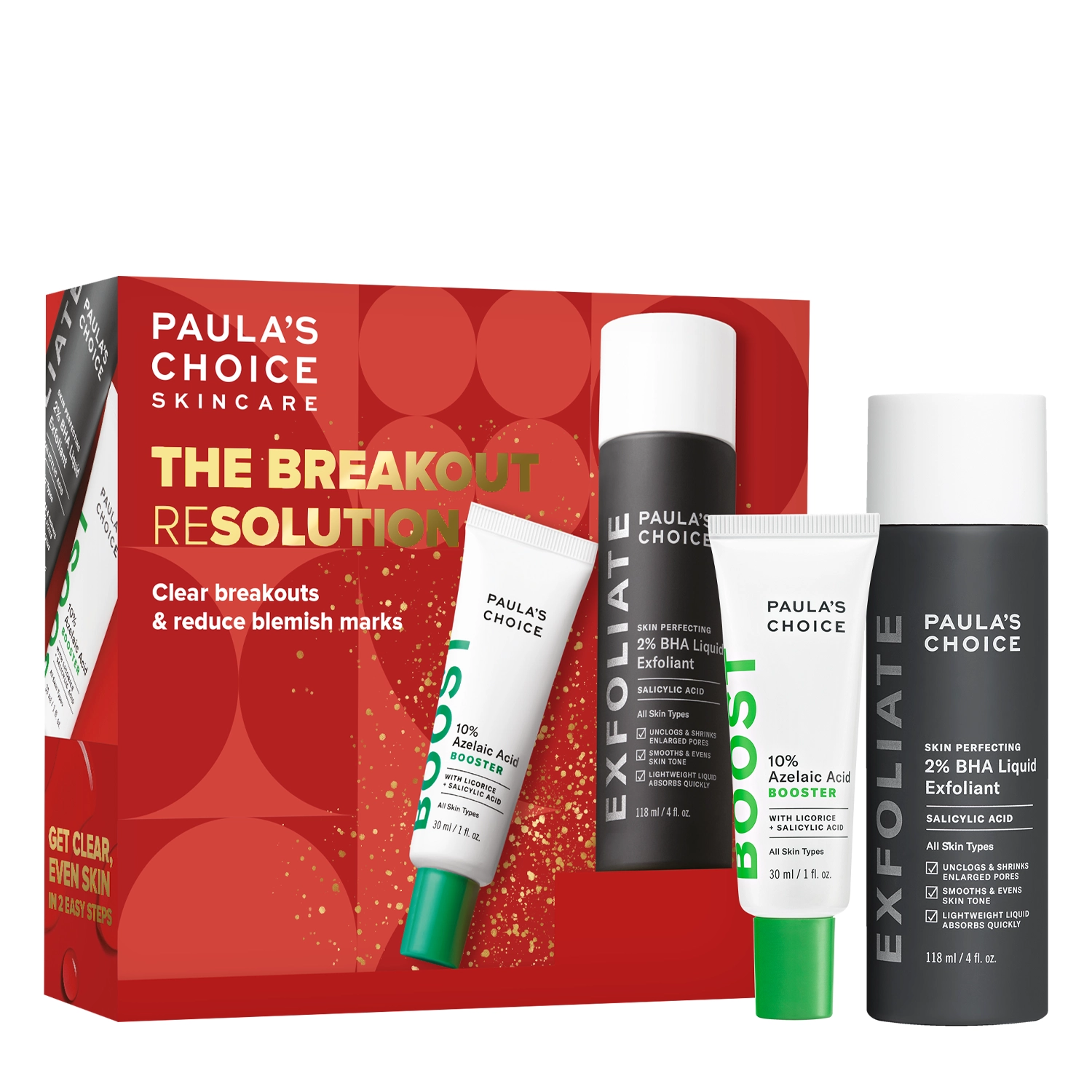 Paula's Choice - The Breakout Resolution Holiday Box - Набір для боротьби з висипаннями