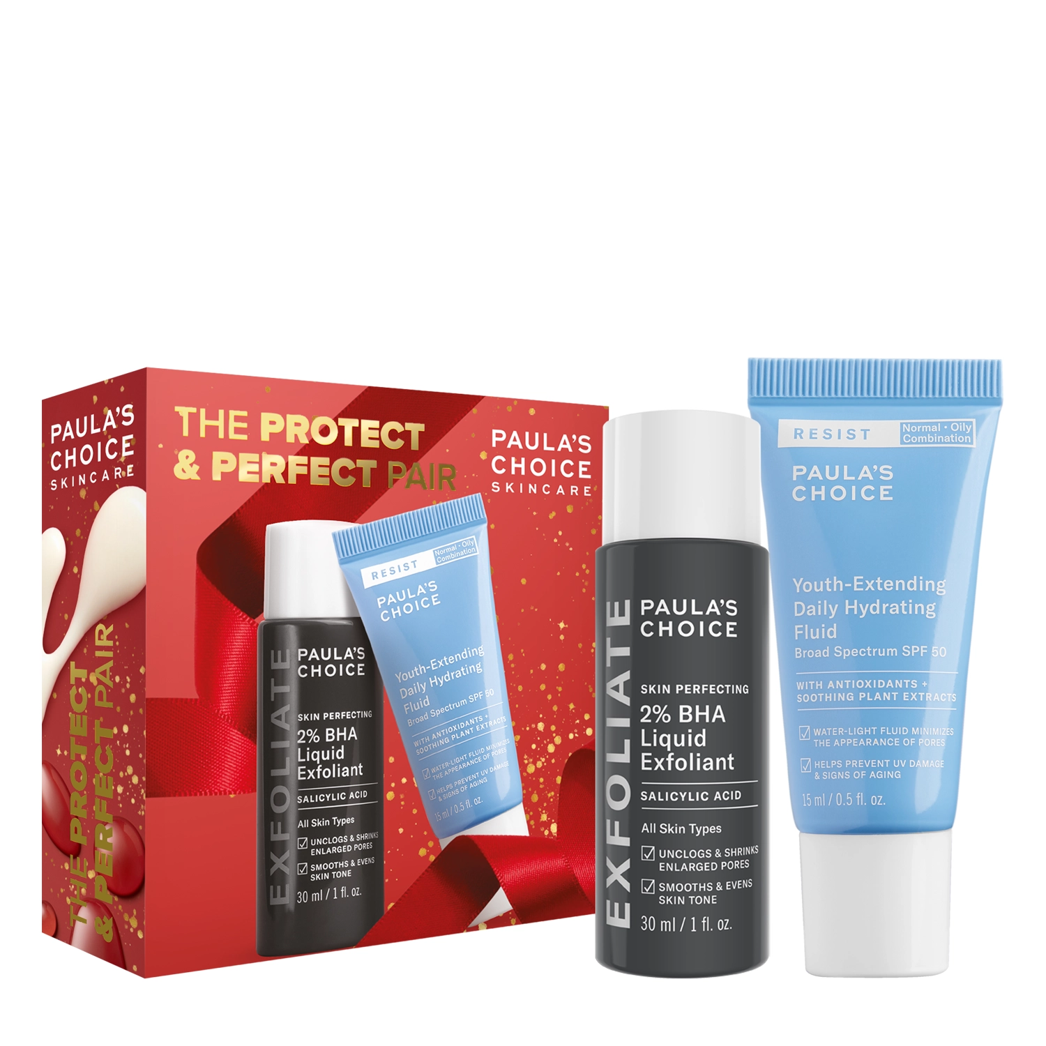 Paula's Choice - The Protect + Perfect Pair Holiday Box - Набір бестселерів у мініатюрі