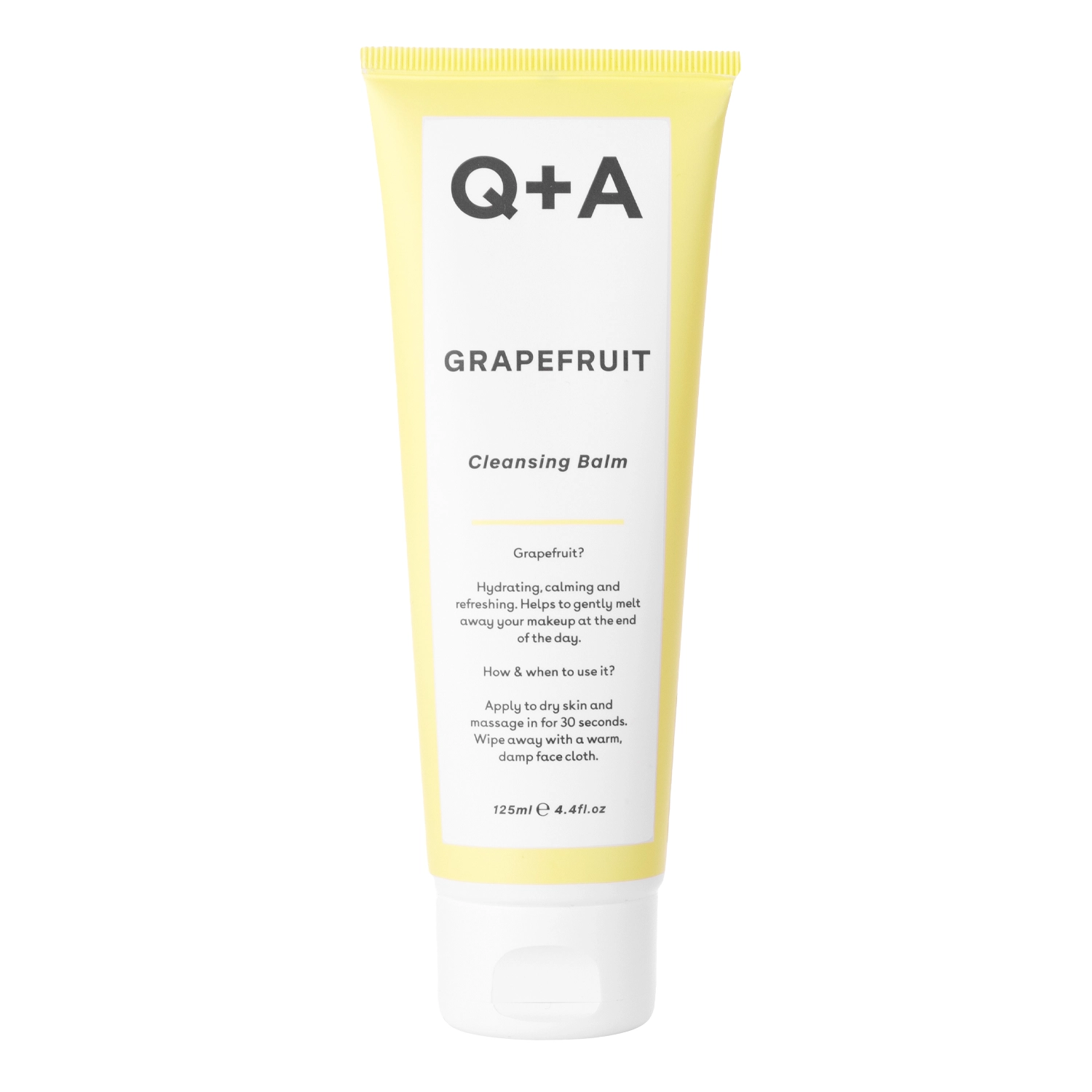 Q+A - Очищуючий бальзам для обличчя з грейпфрутом - Grapefruit - Cleansing Balm - 125ml